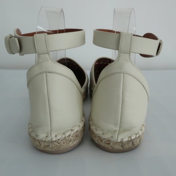 Valentino A Jour Espadrille Flats Ivory Laser Cut - Picture 5 of 8